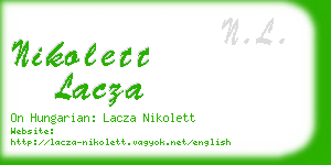 nikolett lacza business card
